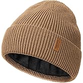 Wmcaps Merino Wool Fleece Lined Beanie Winter Hats for Men Women, Warm Thermal Kint Cap for Outdoor