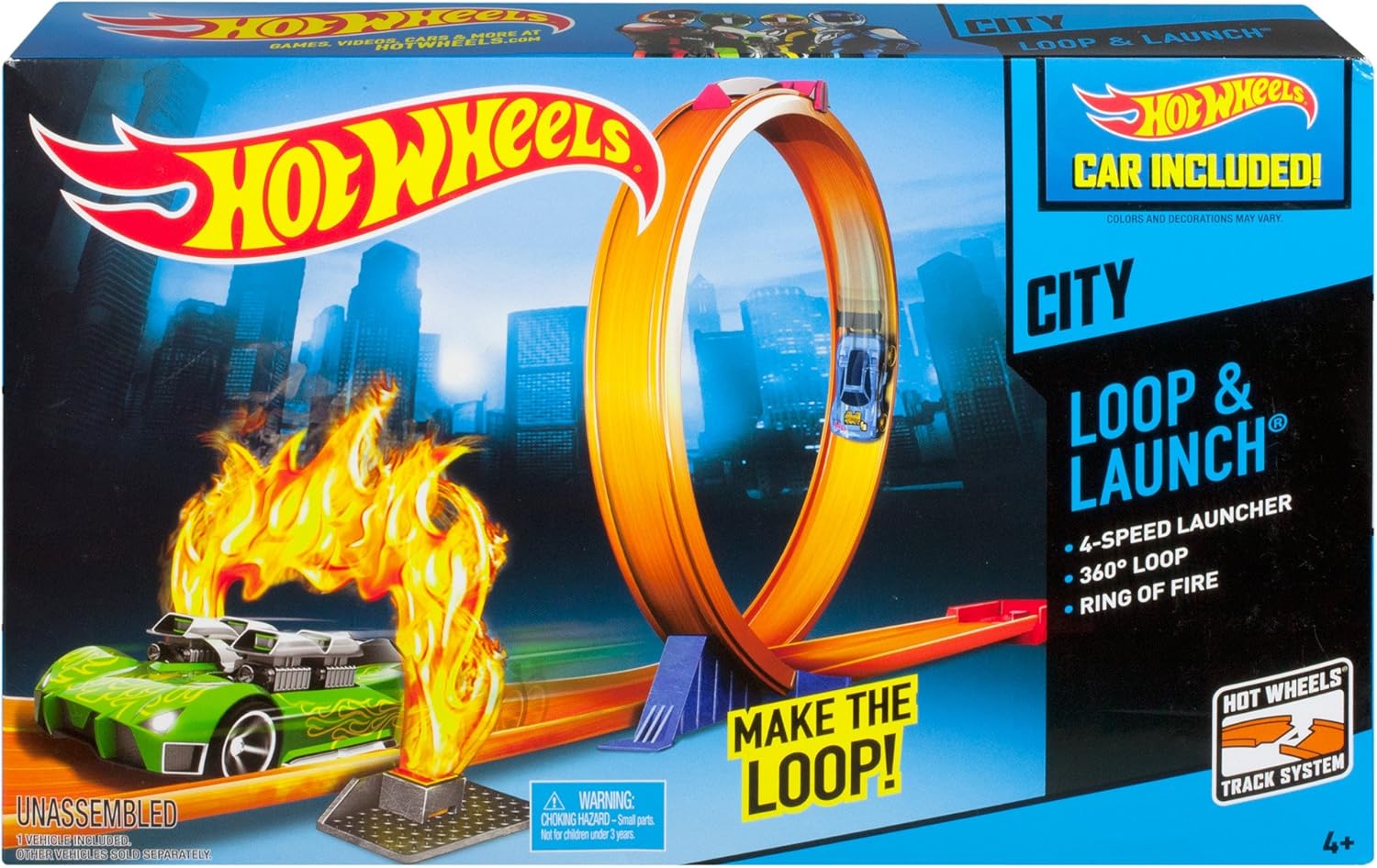hot wheels loop and launch rubber band