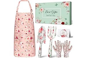Christmas Stocking Stuffers White Elephant Gifts for Women Adults, Futricy Birthday Gardening Gifts for Women Mom Grandma Gardener Wife, Garden Tools with Hand Fork Trowel Gloves Apron