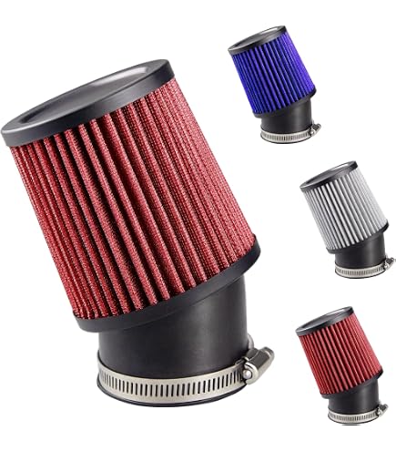 Universal-Luftfilter Für Motorräder – 45° Biegung, 48 Mm Durchmesser, Grün, Waschbar, Für Mehr Leistung