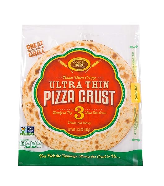 GOLDEN HOME BAKERY PRODUCTS ULTRA THIN PIZZA CRUST,...