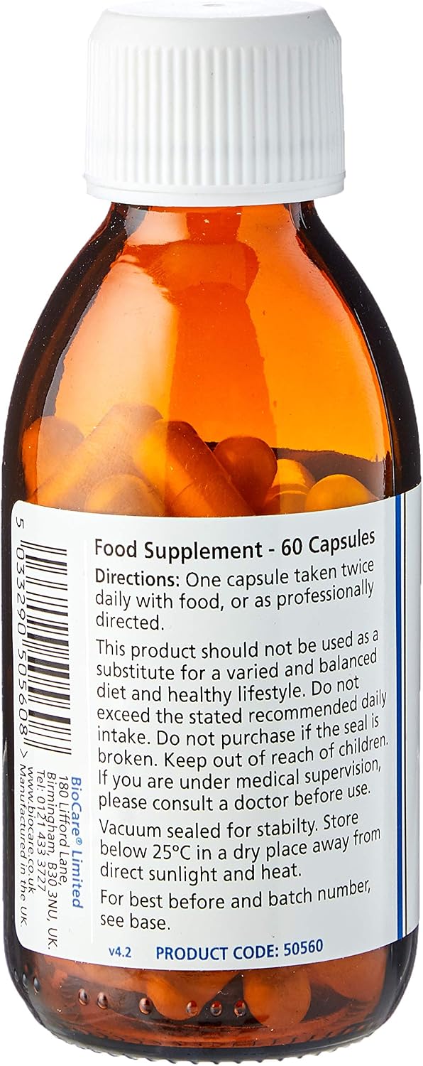BioCare MicroCell Vitamin E 200iu - Protection of Cells from Oxidative Stress - Vegan Friendly - 60 Capsules - Image 3