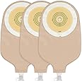 Ceeport 20 PCS Urostomy Bag Drainable Pouches with Measure Card, One Piece Ostomy Supplies for Colostomy Ileostomy Stoma Care, Cut-to-Fit