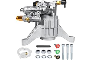 TOOLCY 7/8" Shaft Vertical Pressure Washer Pump - Max 3400 PSI @ 2.5 GPM OEM & Power Washer Pump for Gas Washer - Pre-Filling Gear Oil - More Replacement for Simpson, Ryobi, Honda etc