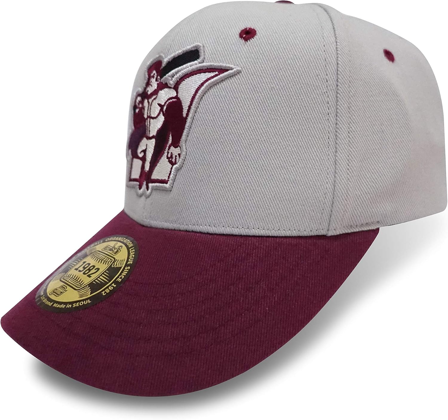 mgoood Baseball Caps Heroes Angry Series - Adjustable Snap Back Baseball Cap for Unisex-Adult… (Light Gray): Clothing