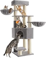 Feandrea Cat Tree Large Cats Heavy-Duty with Warm Pads 9 Scratching Posts