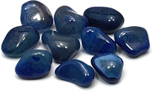 GEOFOSSILS Blue Agate Tumble Stone (20-25mm)