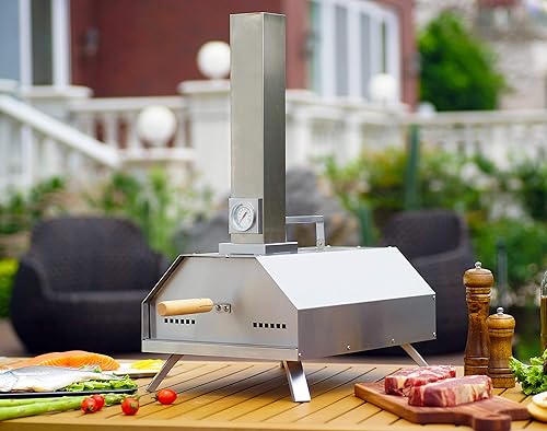 GYBER Pyre-Go Stainless Steel Outdoor Pellet Pizza Oven Charcoal