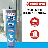 EVO-STIK White for Life Shower Bathroom Sealant White Stops Mould Stays New view 4