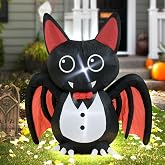 4FT Halloween Inflatable Bat with LED Lights | Halloween Decorations Spooky Blow Up Decor Indoor Outdoor Yard Graden Party Holiday Decorations