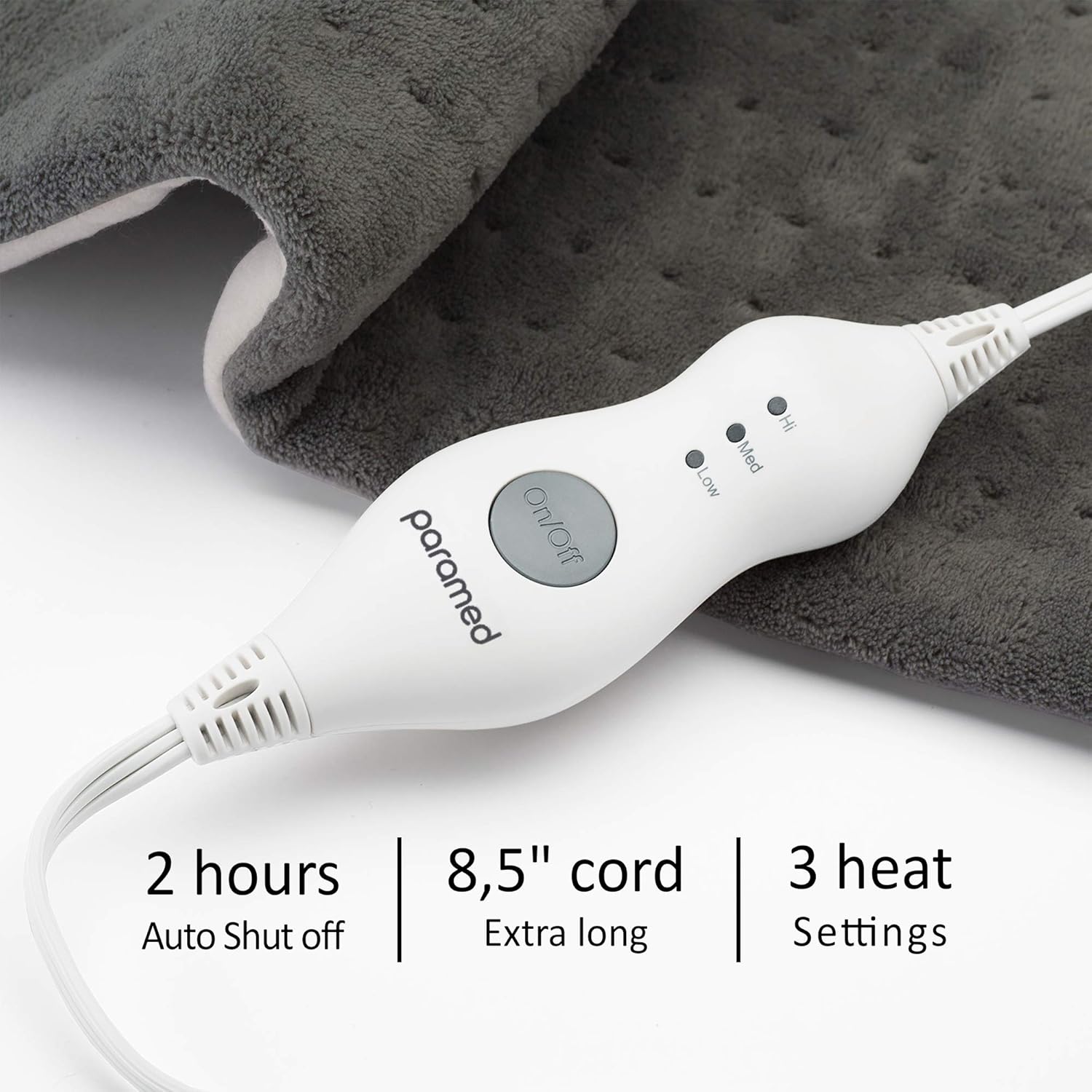 PARAMED XL King Size Heating Pad Extra Large 12” x 24”: Health & Personal Care