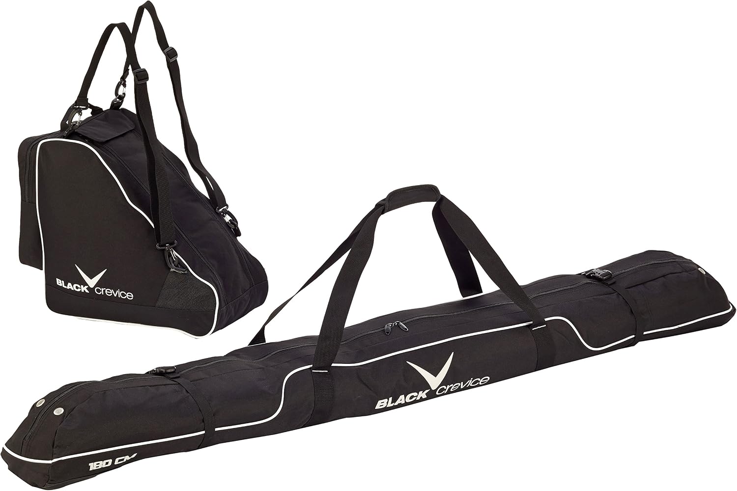 Black Crevice Ski Bag Set, Black, 43 x 27 x 5 cm, 50 Litre, BCR083720, 43 x 27 x 5 cm, 50 Liter