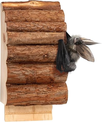 Gardigo Bat Box Wood Nesting Box Hanging Bat House Approx. 29x14x8 cm