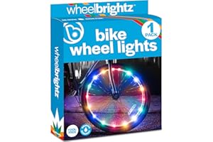 Brightz WheelBrightz LED Bike Wheel Lights - 2025 Edition with Superior Straps & LED-Weatherproof Shield! 14 Colors - Unmatched Durability, Visibility & 48+ Hours of Dazzling Illumination