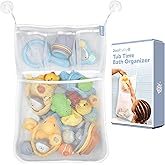 Jool Baby Bath Toy Mesh Storage Bag &ndash; Suctions to Tile &ndash; Machine Washable | Allows Toys to Air Dry While Keeping Your Tub Clutter-Free &ndash; Ideal for Bath Toys &amp; Other Bath Essentials
