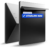 EYO Protective Skin Sticker for Starlink Mini Accessories, Black | Weatherproof, residue-free sticker protects your device without signal loss, easy to apply and remove for outdoor use.