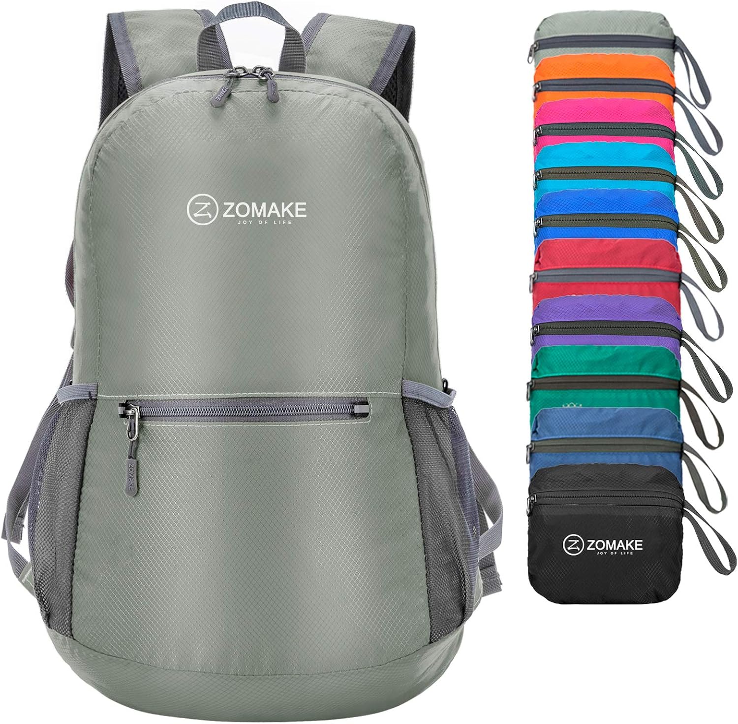 ZOMAKE Ultra Lightweight Packable Backpack Water Resistant Hiking Daypack, Small Backpack Handy Foldable Camping Outdoor Backpack Little Bag : Sports & Outdoors