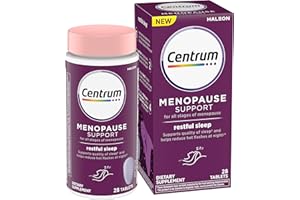 Centrum Restful Sleep Menopause Support Tablets, Supplement with Clinically Studied DailyZz and geniVida, 28 Count