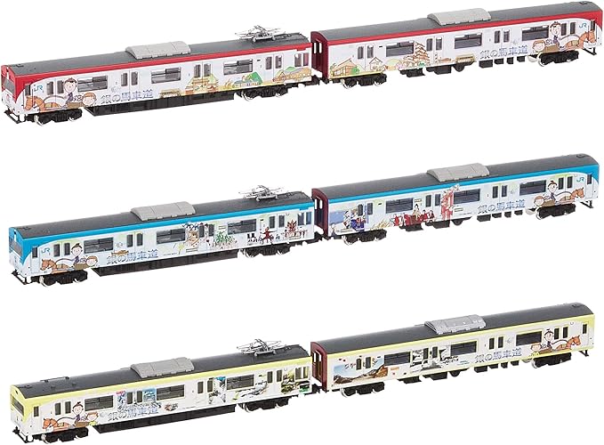 Amazon グリーンマックス Nゲージ Jr103系 播但線 銀の馬車道ラッピング列車 6両編成セット 動力付き 鉄道模型 電車 鉄道模型 通販