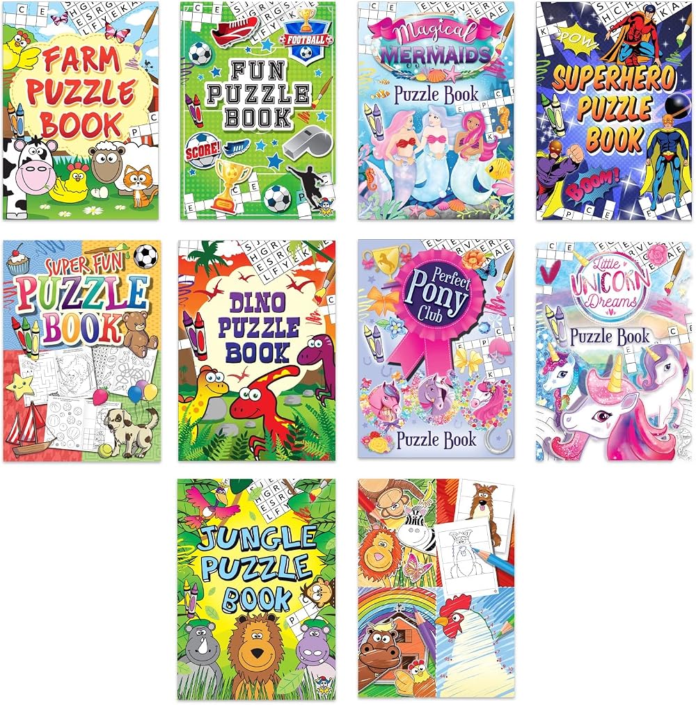 Karrma Ltd 10 Piece Puzzle Activity Books Easter Party Favors