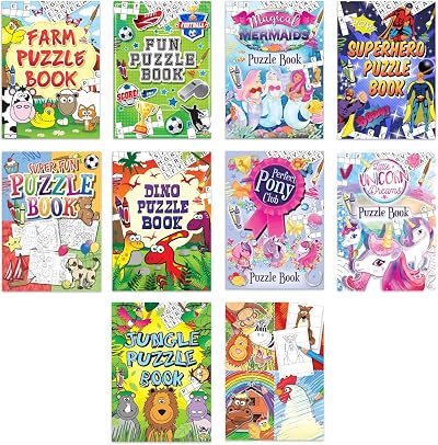 Karrma Ltd 10 Piece Puzzle Activity Books Easter Party Favors