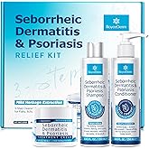Seborrheic Dermatitis &amp; Psoriasis Cream, Shampoo and Conditioner Set - Scalp Therapy System for Folliculitis, Psoriasis, Dandruff, Dry Scalp - Scalp Treatment to Relieve Itching, Flaking, Irritation