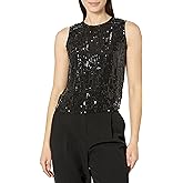 Velvet by Graham & Spencer Women's Maison Sleeveless Sequin Tank Top