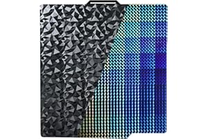 IdeaFormer-3D Double Sided H1H PEO Build Plate for Bambu Lab X1 X1C X1E P1P P1S A1, Smooth Phantom H1H+Diamond PEO Spring Ste