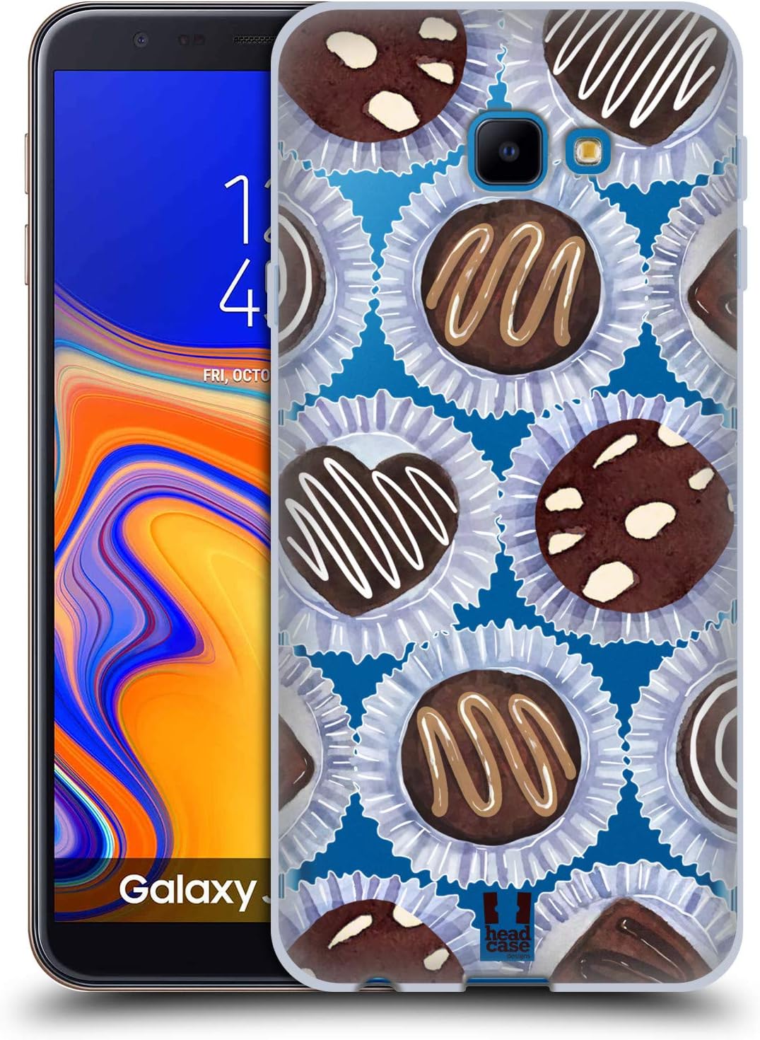 Head Case Designs Truffles Chocolate Desserts Soft Gel Case Compatible for Samsung Galaxy J4 Core