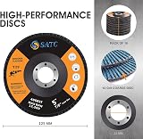 SATC Flap Discs 40 Grit 125mm Zirconia 10 Pack for Angle Grinder view 2