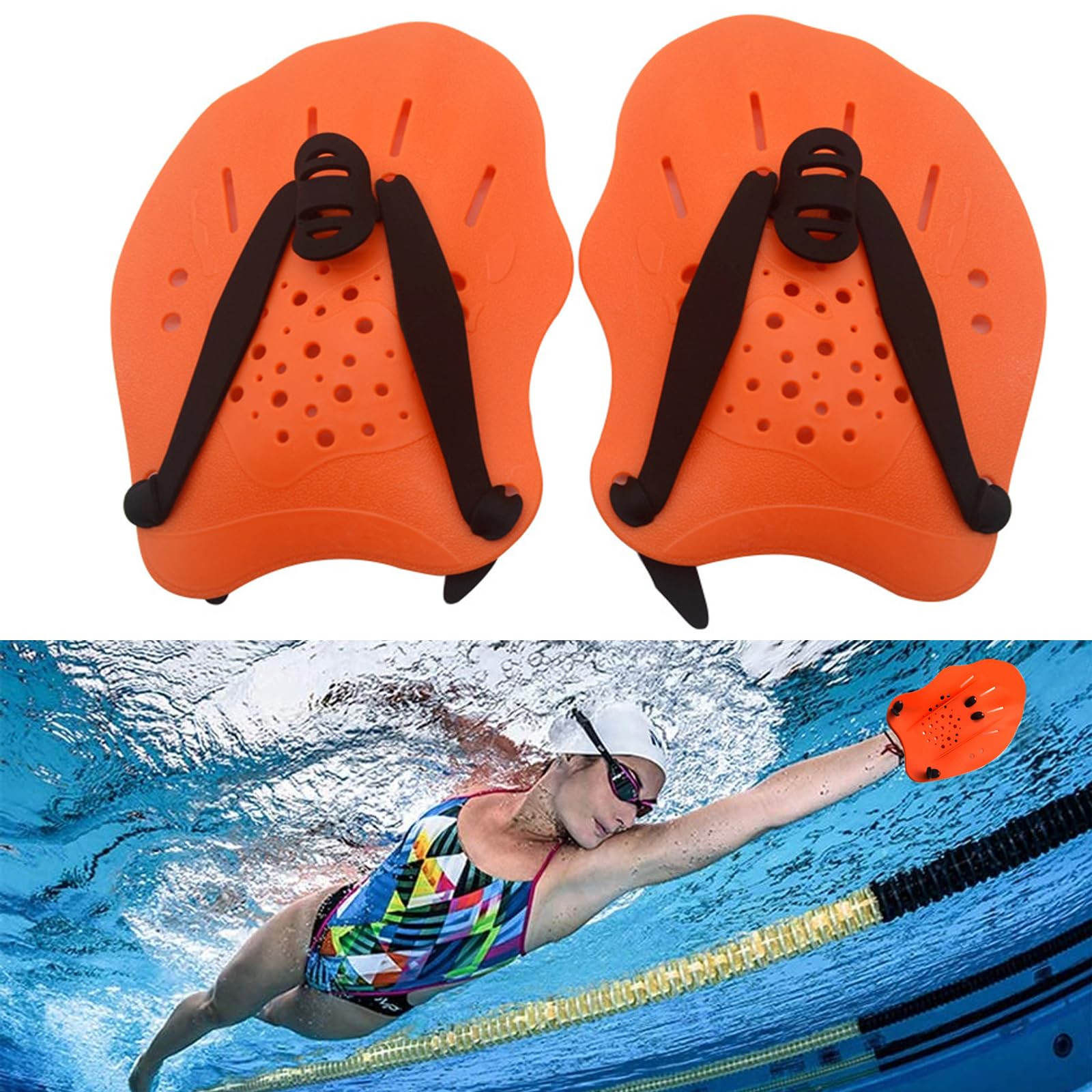 FINIS Marquis Sizing Swimmer Motion Training Aids with Adjustable Straps for Novice-Professional Strength Training