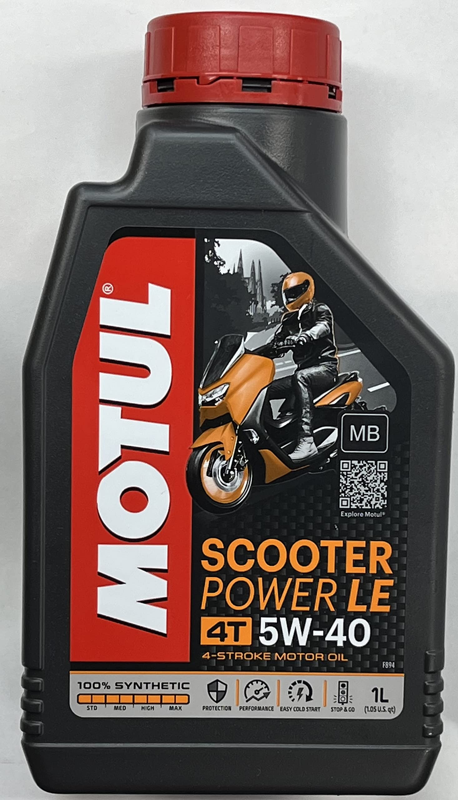 モチュール(Motul) SCOOTER POWER LE(スクーター パワー エル・イー) 5W40 バイク用100%化学合成オイル 1L[正規品] 11172031商品画像