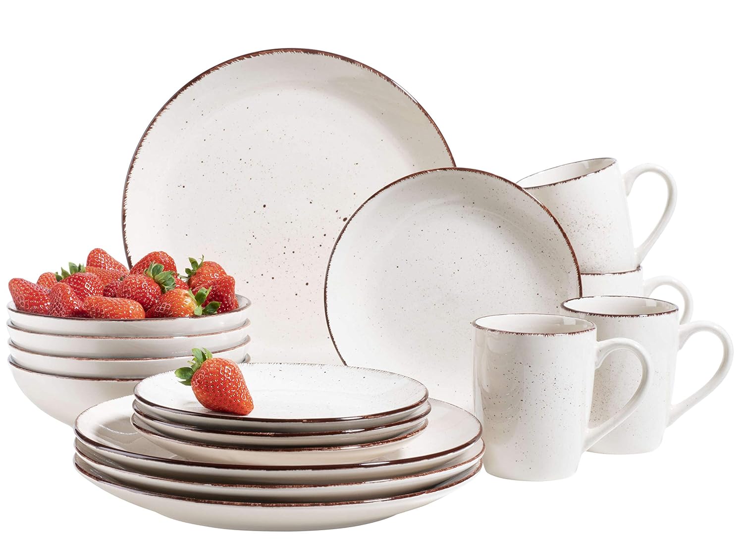 Mäser 931502 Malaika Geschirr Set für 4 Personen im modernen Vintage