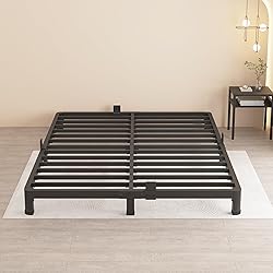 MAF 4 Inch King Metal Platform Bed Frame with Round