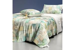 LLanCL Print Cooling Blankets for Hot Sleepers - Cool Like Ice Cream Blanket for Summer, Lightweight Double-Sided Cooling Comforter Quilt (Queen Size 90" x 90" Grid Green)