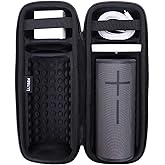 LTGEM Case Compatible with Ultimate Ears Boom 4/3 Portable Waterproof Speaker and Charger Dock, Black