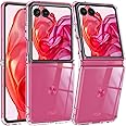 FNTCASE for Motorola Razr-Plus 2024 Case: Shockproof Scratch Resistant Phone Cases for Moto Razr 50 Ultra Thin Lightweight Foldable TPU Military Grade Hard Drop Protection Rugged Cover (Crystal Clear)
