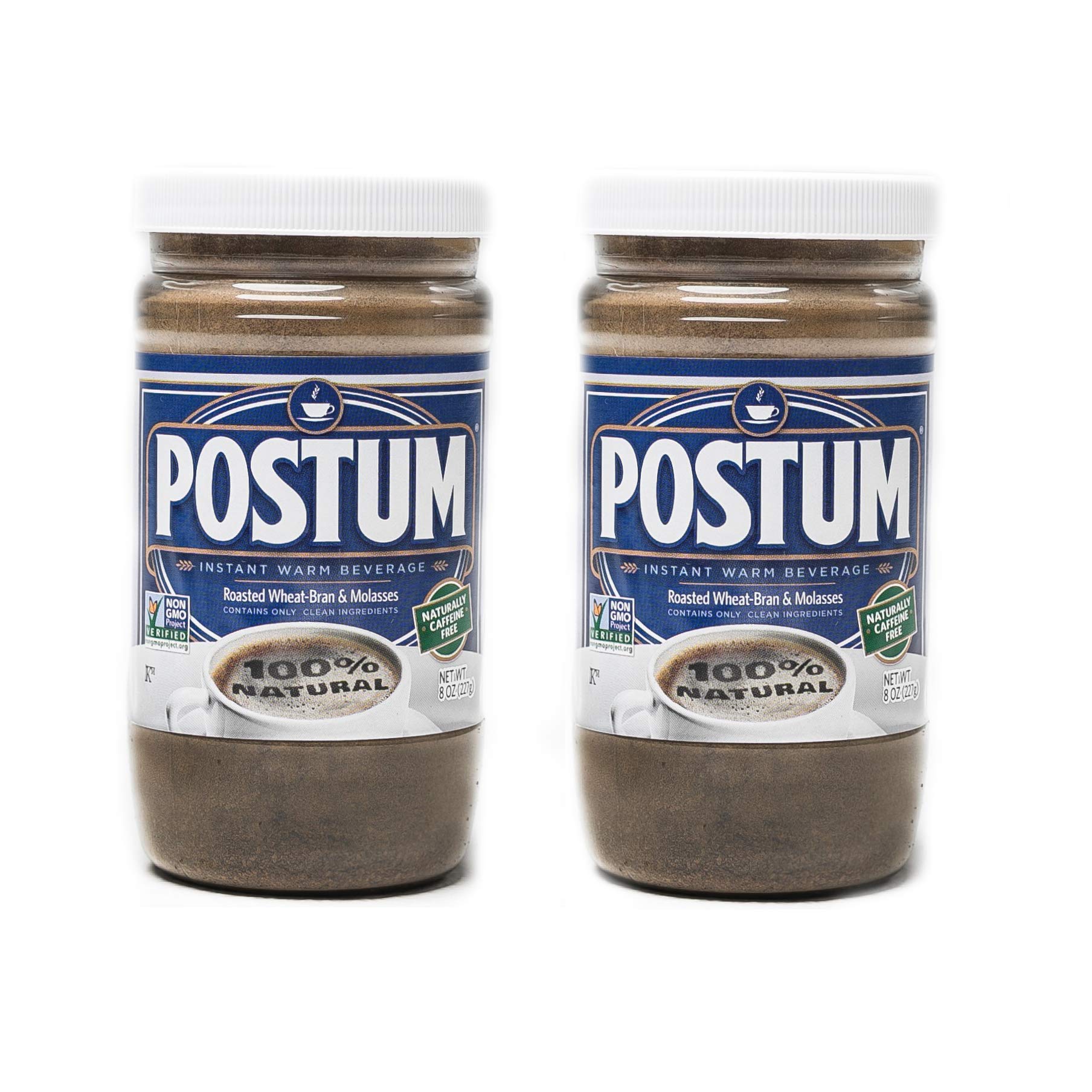 Postum Wheat Bran & Molasses Coffee Alternative (2 x 8oz) Caffeine
