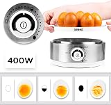 Duronic EB40 WE Electric Egg Boiler 7 Eggs 400W Steamer Timer Buzzer view 3