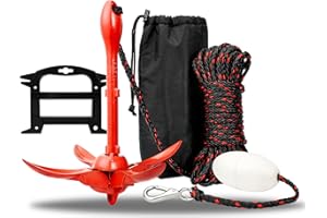 Young Marine Grapnel Anchor Kit for Small Boats, Kayaks, PWC, Jet Ski, Paddle Boards, etc. - 3.5 lbs