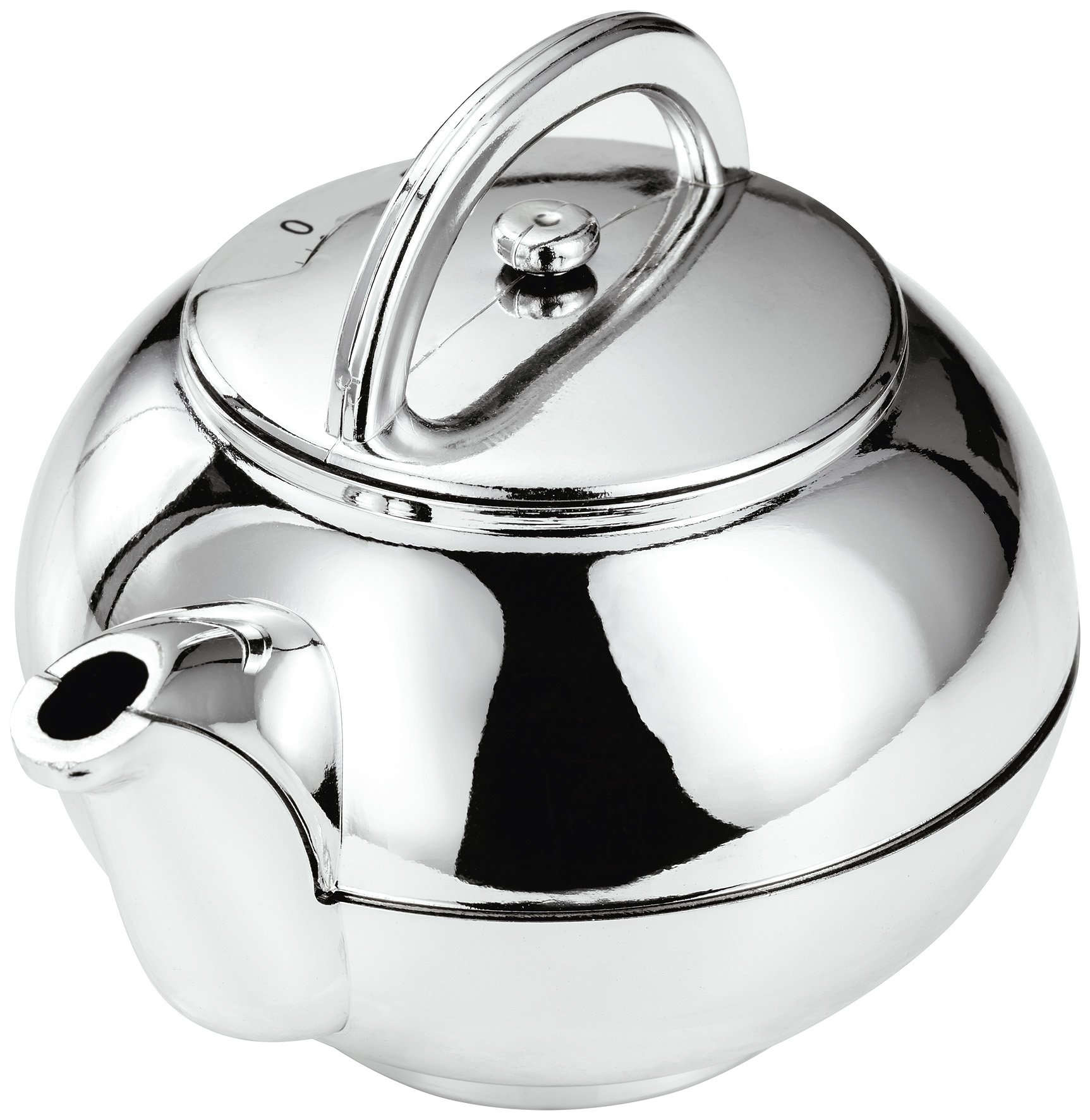 Judge Teapot Analogue Timer, Silver