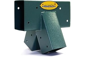 EASTERN JUNGLE GYM Easy 1-2-3 90° A-Frame Swing Set Bracket Heavy Duty for Ez, Simple Install - DIY Swing Set Parts