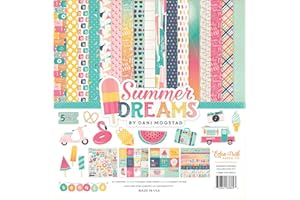 Echo Park Paper Company Summer Dreams Collection Kit, 12-x-12-Inch
