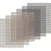 Kingrol 6 Pack Non-Stick BBQ Grill Mesh Mat, 15.75" x 13", Safe for Gas, Charcoal, Pellet & Smoker Grills