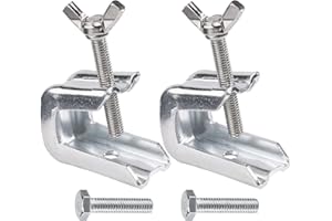 GAQUECY Fireplace Damper Clamp Flue Stop Stainless Steel Damper Clamp for Gas Log Fireplace (2 Pack)