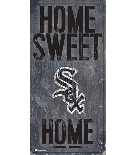 Team Logo Wall Art GameDay White Sox 12-Inch Wood Sign - Weathered Team ...