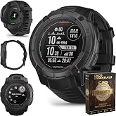 Garmin Instinct 2X Solar - Tactical Edition, Solar Charging, Rugged GPS Smartwatch, Built-in Flashlight, Ballistics Calculato