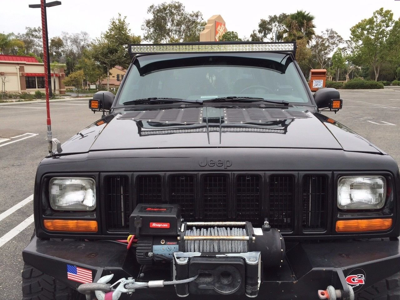 Exterior Accessories Bolton RodLouvers Pair of Jeep XJ Cherokee Hood