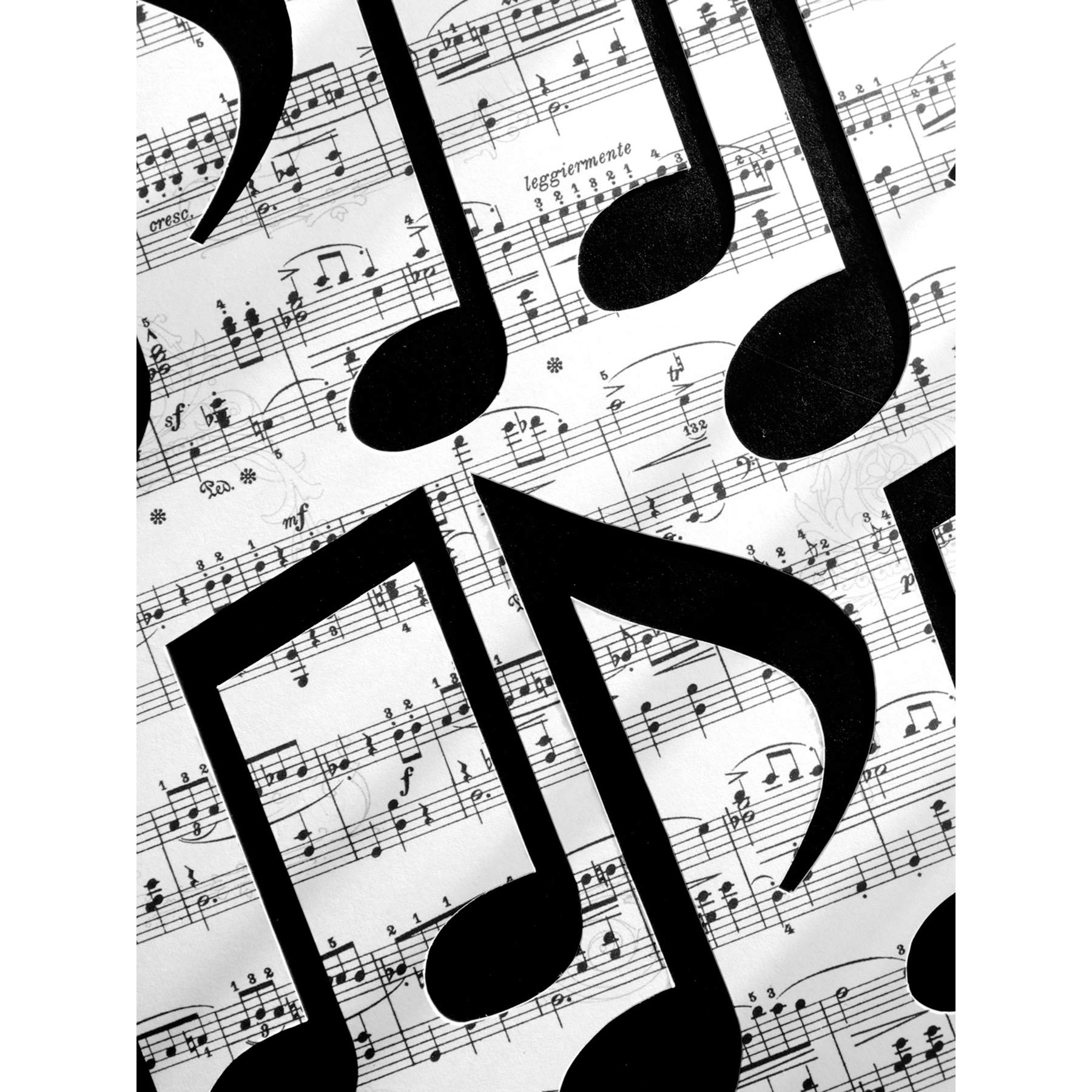 Musical Notes Sheet Music Large Canvas Wall Art Print