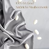 ZIMASILK 100% Mulberry Silk Pillowcase 19 Momme 40x80 cm Iron Grey view 2